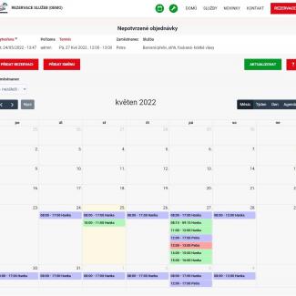 Plánovací kalendář správce aplikace